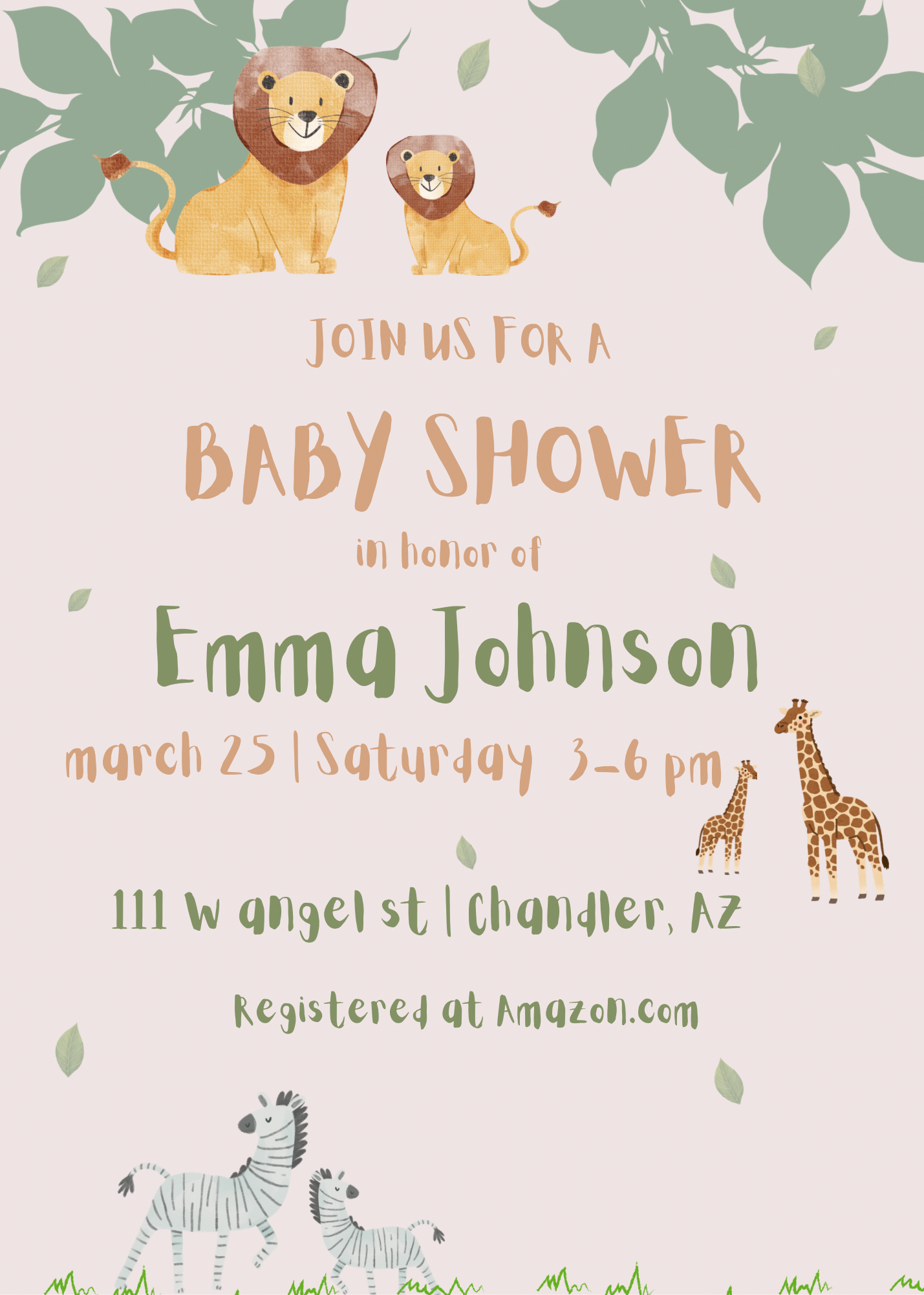 Animal invitation🦁